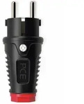 Pce 0511-sr Schutzkontaktstecker Gummi, Thermoplast 250 V Schwarz, Rot Ip54