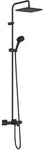 Vernis Shape - Brausegarnitur Showerpipe 240 Mit Wannenthermostat, 2 Strahlarten,