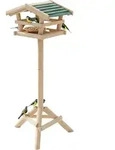 Vogelhaus Mit St&auml;nder, Hbt: 100x37x43 Cm, Vogelh&auml;uschen Aus Holz, Vogelfutterstelle