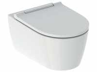 Keramag - Geberit One Wand-WC Tiefspüler wandhängend, TurboFlush, mit WC-Sitz mit