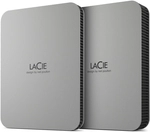 Disque Dur Portable Externe - Lacie - Mobile Drive V2 - Usb 3.1-c - 1to - Gris