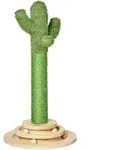 Pawhut - Katzen Kratzbaum Kaktus Katzenbaum Kiefernholz Sisal Seil Kratzstamm Mit