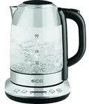 Ecg Rk 1781 Glas Wasserkocher 1,7l Silber Grau