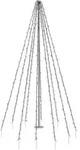 Ecd Germany Fahnenmast Lichterkette, 10 Str&auml;nge &radic;&Auml; 8 Meter Mit 360 Led In