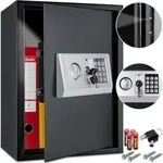 Elektronischer Safe Tresor Geldschrank Wandtresor Wandsafe 50x35x34 Schwarz - Kesser