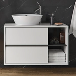 Waschbeckenunterschrank Viola, Wei&szlig;, 100 X 60 Cm Vicco
