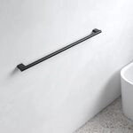 Badetuchhalter Aus Metall, Schwarz Matt Pulverbeschichtet, 80,1 Cm Breit, F&uuml;r