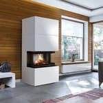 Kamineinsatz Easy Box Nbc 7 Kw Stahl Weiss 3 Scheiben Ofen Kamin Heizeinsatz