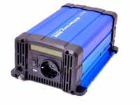 Spannungswandler FS600D 12V 600 Watt reiner Sinus blau m. Display