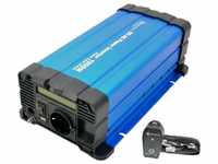 Spannungswandler FS1000D 12V 1000 Watt reiner Sinus blau m. Display mit...