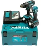 Makita Dlx2497j Akku Schlagbohrschrauber Dhp482 Led Lampe 2 X 3,0ah Ladeger&auml;t