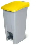 Brb Tretabfalleimer Mit Rollen, Inhalt 60 Liter, Hxbxt 700x380x490 Mm...