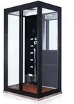 Dampfdusche Mit Wasserfall Und Dampfsauna Luxory - 120 X 90 Cm Schwarz Dusche