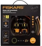 Fiskars - Premium-set 1027101 15 M 1 St. Schwarz, Orange Gartenschlauch
