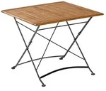 Schlossgarten Klapptisch 90x90cmflachsteukalyptusb