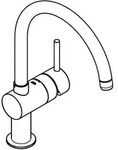 Grohe Minta Einhand-sp&uuml;ltischbatterie, C-auslauf, 32917al0