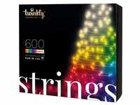 Twinkly STRINGS Weihnachtsbeleuchtung Smart 600 Led RGBW II Generation Schwarzes