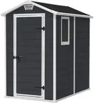Keter Manor 4x6 Gartenhaus - 130x192x198 Cm - Anthrazit