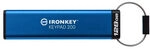 Kingston Technology Ironkey Keypad 200 Usb-stick Usb Typ-a 3.2 Gen 1 (3.1 Gen 1) Blau