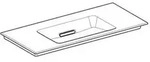 Keramag - Geberit One M&ouml;belwaschtisch Abgang Horizontal, 105x13x47,5cm,