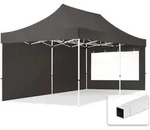 3x6 M Faltpavillon, Economy Stahl 30mm, Seitenteil Mit Panoramafenster,...