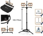 Smartwares - Led Profi Baustrahler Mit Stativ, H&ouml;henverstellbar, Ip65 - 2x 30 Watt