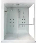 Dampfdusche Mit Wasserfall Und Led-beleuchtung Design Xl - 180 X 130 Cm Dusche