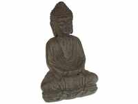 Figur Buddha - H28 cm Atmosphera Kastanienbraun