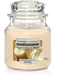 Yankee Candle - Duftkerze Mittleres Glas Vanilla Frosting 340 G, Creme Duft Kerze