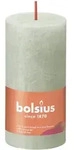 Bolsius - Rustik Stumpenkerze Nebeliges Gr&uuml;n, H&ouml;he 10 Cm , &Oslash; 5 Cm Stumpen- Und