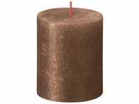 Stumpenkerze Rustik Shimmer Kupfer 8 cm Stumpen- und Kugelkerzen - Bolsius