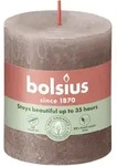 Bolsius - Stumpenkerze Rustik Shine Rustikales Taupe 8 Cm Stumpen- Und Kugelkerzen