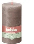 Bolsius - Stumpenkerze Rustik Shine Rustikales Taupe 13 Cm Stumpen- Und Kugelkerzen