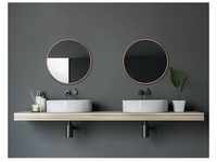 Noble Badspiegel, Dekospiegel, rund, � 60 cm - Badezimmerspiegel mit...