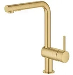 Grohe Minta - Sp&uuml;ltischarmatur Mit Ausziehbarer Brause, Geb&uuml;rstet Cool Sunrise
