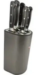 Wesco Loft Messerblock Mit 5 K&uuml;chenmessern Edelstahl Messer Set 6-tlg., Farbe: