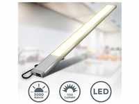Led Unterbau-Leuchte Lampe 10W Küchen Aufbau-Strahler Lichtleiste Schrank silber -
