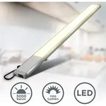 B.k.licht - Unterbauleuchte - 10w, 1100lm, Led, Schalter, Stecker, Warmwei&szlig;, Silber