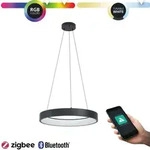 Eglo - Led Cct Deckenleuchte Marghera-z 110x60cm Schwarz Rgb Smart Home Connect.z