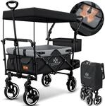 Bollerwagen Faltbar Gts-9100 Mit Dach Handwagen Transportwagen Klappbar Inkl. 2x