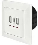 Pa0254 Unterputz-dose Mit Usb-ladeausgang Wei&szlig; - Logilink