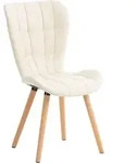 Esszimmerstuhl Elda Kunstleder Creme