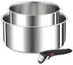Set Mit 2 Edelstahlt&ouml;pfen 16/20 Cm + Griff Tefal L9739302