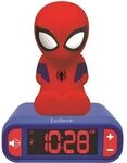 Spider-man Reveil Veilleuse Chambre Enfant Lexibook - Sons Et Lumieres