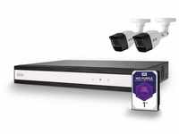 TVVR33622T Videoüberwachung Hybrid-Rekorder mit 2 Analog-HD-Kameras - Abus