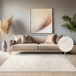 Paco Home Outdoor Teppich Wetterfest Balkon Wohnzimmer Skandinavisches Boho Einfarbig