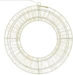 Ecd Germany Led Metall Kranz &Oslash;50cm Mit 1440 Leds, Warmwei&szlig;, H&auml;ngekranz Mit Timer,