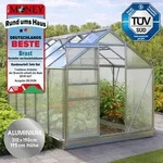Brast Gew&auml;chshaus Aluminium Mit Fundament Rostfrei T&uuml;v Gepr&uuml;ft 6mm Platten