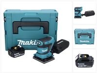 Makita Dbo 480 F1j Akku Schwingschleifer 18 V 112 X 102 Mm + 1x Akku 3,0 Ah +...