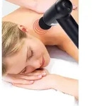 Melissa Wiederaufladbare Massagepistole 4 K&ouml;pfe Schwarz